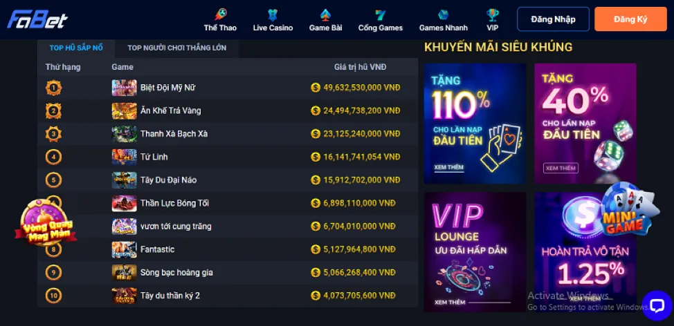 Ưu đãi chào mừng thành viên mới Win550